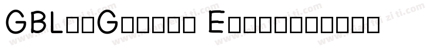 GBLinGothic Extra字体转换